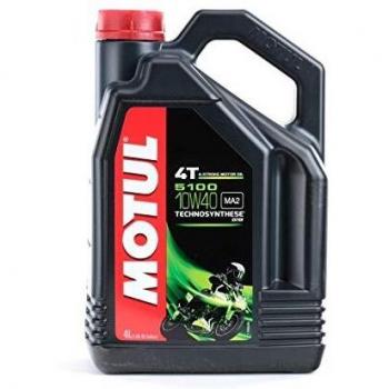 Motul 104068 - Aceite de moto 5100 10W40 4T lubricante sintético con ésteres, capacidad de 4 litros