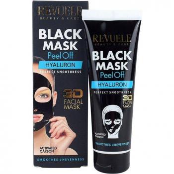 Revuele Black Mask Peel Off Hyaluron Purifying Peel-Off Mask with Activated Charcoal 80 ml
