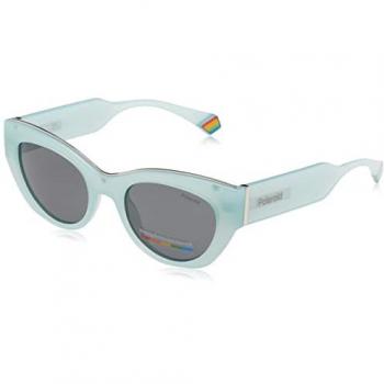 Gafas de Sol Polaroid Mujer PLD-6199-S-X, Diseño Butterfly, Estructura de Resina Azul, Talla Única, Protección UV