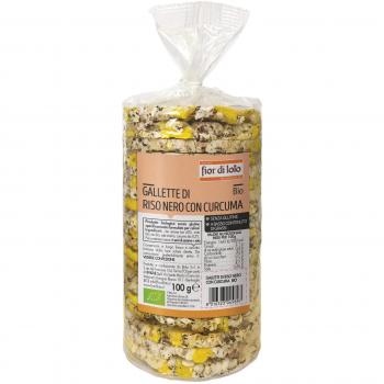 FIOR DI LOTO Gallette Riso Nero/Curcuma