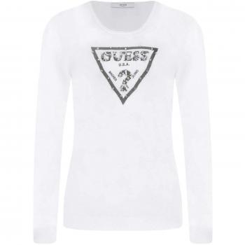 GUESS Jersey W84R81 Z2760 TWHT L Blanco