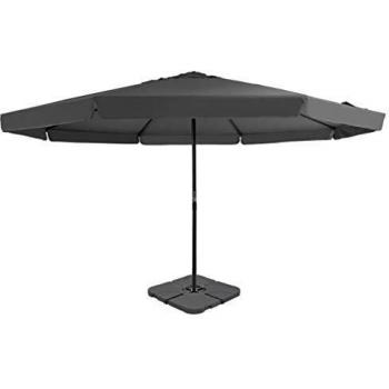 vidaXL Sombrilla de Jardín con Base Portátil Parasol Terraza Artículos de Exterior Casa Hogar Patio Porche Verano Paraguas para Sol Gris Antracita