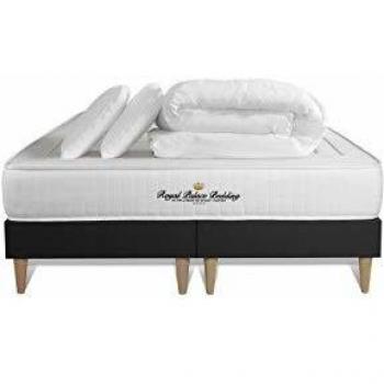 Pack Colchón Viscoelástico Nottingham 180x200 cm + Somier Doble Negro 90x200 cm + 2 Almohadas + 1 Edredón | Altura: 20 cm | Confort: Firme