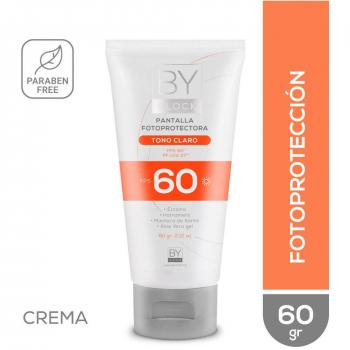 By Derm By Block Color Claro Crema Fotoprotectora FPS 60 60 Gr