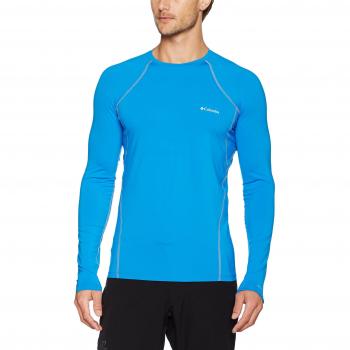 Columbia Men 's Midweight elástico manga larga Top, hombre, color azul, tamaño large