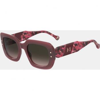 Carolina Herrera Women's Rectangular Acetate Sunglasses in Pink, 52 MM, Brown or Red Options