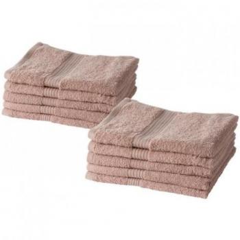 Set de Toallas TODAY Essential Rosa 50 x 90 cm (10 Unidades)