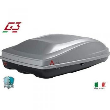 G3 Spark Eco 400 Rooftop Cargo Box - 330L Silver, 56.7 x 34 x 14.8 inches