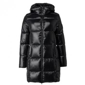 Save The Duck Women's Black Ines Quilted Nylon Jacket Size L