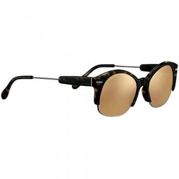 Serengeti Vinita Semi-Rimless Polarized Sunglasses - Gunmetal Tortoise, Unisex, One Size