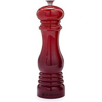 Le Creuset Molinillo de pimienta clásico ajustable, Grande, Plástico ABS resistente a grietas, Anticorrosión, 518 g, Rojo Cereza