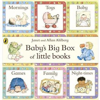 Gran Caja de Libros Pequeños para Bebés (Set de 9 Libros de Cartón)