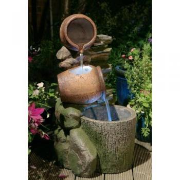 Fuente de Jarrones de Miel – con Luces LED
