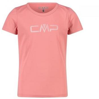 Camiseta CMP Logo Round Neck manga corta rosa claro infantil 16