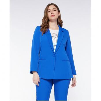 Blazer de mujer elegante en tejido vaporoso con cierre de botón
