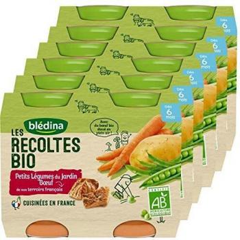 Blédina Puré de Verduras y Carne de Vacuno Bio 2x200g