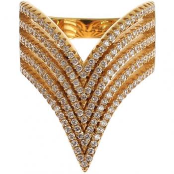 Nialaya Gold 925 Sterling Silver Ring - EU57 | US8.5