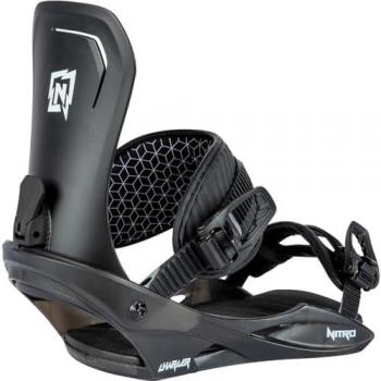 Nitro Charger Black Fijaciones de Snowboard para Niño