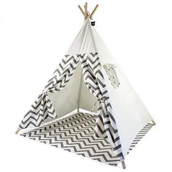 Moritz & Moritz Tipi Infantil - Tippy Tienda Infantil - Tipi para Niños - Tipi Indio para Niños con Cubierta de Suelo y Ventana - para Casa y Jardín