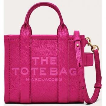 Marc Jacobs Pink Lipstick Leather Mini Tote Bag, Tote Bags, female, Pink, Size: ONE SIZE
