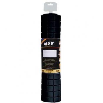 Alfombra de baño MSV Quadro Premium 36x76cm negro