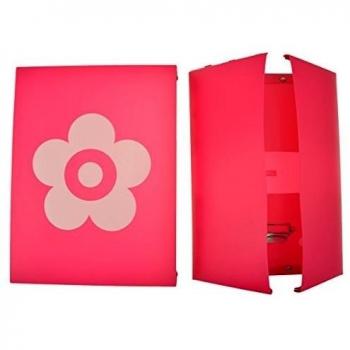 Impacto 42308-Caja de plástico con diseño de flores, color rosa talla 3, 34,5 x 26 x 14 cm