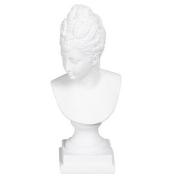 Figura Decorativa de Resina Blanca 12,6 x 10,3 x 29,5 cm - Originalidad Garantizada