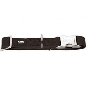 HUNTER Collar de Aluminio Resistente y Cuero sin Flor