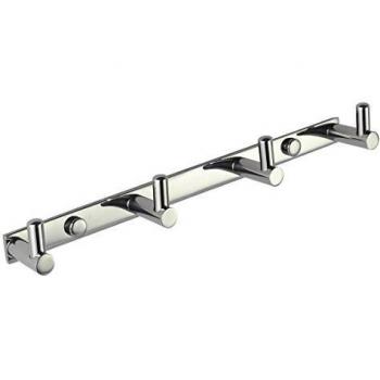 Sunvp Home 4 Gancho de Baño Percha de Baño Perchero de Cobre Sólido Colgador de Pared SUS304 Superficie Cromada a Colgar Sombrero, Ropa, Abrigo, Toalla Albornoz, Gran Capacidad de Carga