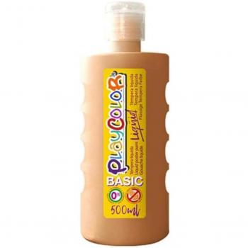 BOTE ERG. TEMPERA LIQ. PLAYCOLOR 500ML CARNE