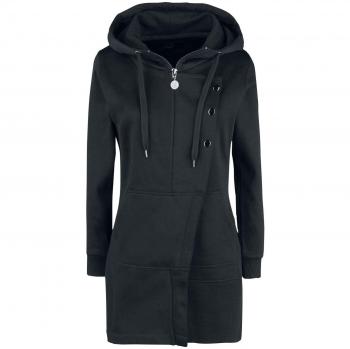 R.E.D. by EMP Freaking out Capucha con Cremallera Negro XL