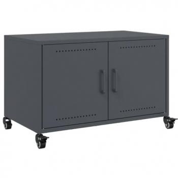 Mueble de TV acero gris antracita 68x39x43,5 cm