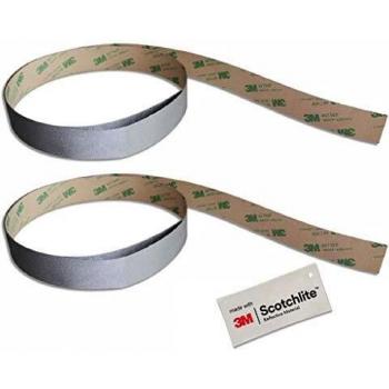 Salzmann 3M Cinta Reflectante | Cinta Adhesiva para Mochilas, Bicicletas, Cascos, cochecitos de Bebe | Equipada con Material Reflectante 3M