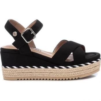 Refresh Women's Black Wedge Sandals - Comfortable and Versatile Casual Footwear Model 17058702