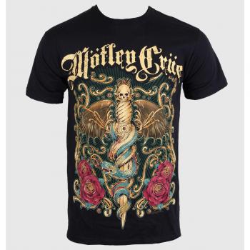 Mötley Crüe Exquisite Dagger Black T-Shirt for Men - ROCK OFF XL
