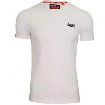 Superdry Orange Label Vntge Emb S/s tee, Camiseta de Tirantes para Hombre, Blanco