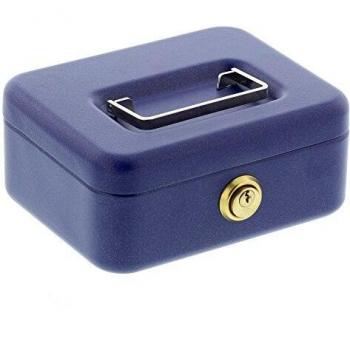 Caja de Seguridad Burg Wächter Universa CKS 167, 165x130x75 mm, Acero, Azul, con Llave