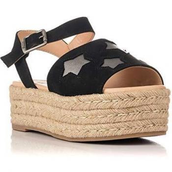 Sandalias Planas Mustang Tessy Negro 57839