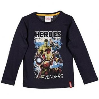 Camiseta Infantil Avengers para niños manga larga