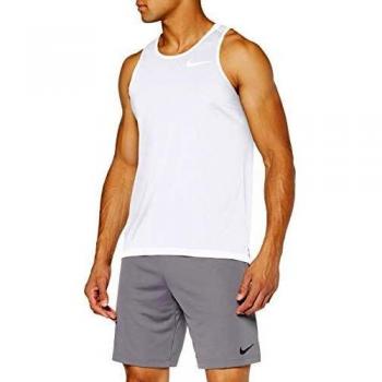 NIKE M Nk Dry Miler Tank Camiseta sin Mangas, Hombre, White/Vast Grey/