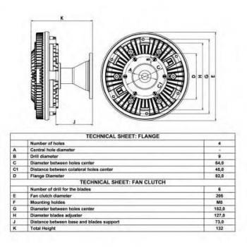 Embrague ventilador del radiador NRF 49024 refrigerantes del motor