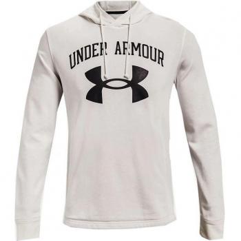 Sudadera con Capucha Hombre Under Armour Rival Fleece Big Logo Blanco
