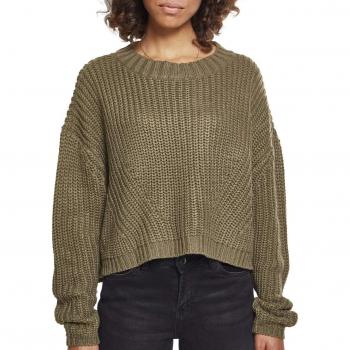 Urban Classics Women's Wide Oversize Olive Sweater