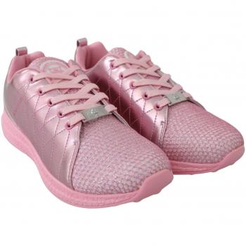 Plein Sport Pink Blush Polyester Runner Gisella Sneakers Shoes - EU37/US7