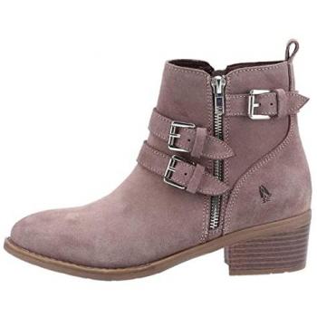 Hush Puppies Jenna Women's Leather Ankle Boots in Taupe