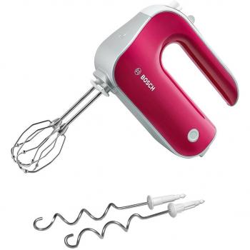 Bosch Styline Colour MFQ40304 - Batidora Amasadora de Repostería, 500W, 5 Velocidades con Función Turbo, Color Rojo
