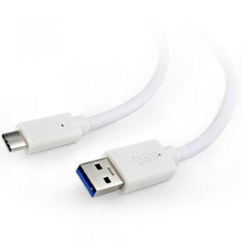 Cable USB 3.0 a Type-C de 1,8 metros, color blanco
