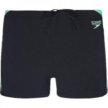 Bañador de hombre Speedo Hyperboom Splice Aquashort negro azul turquesa - 34