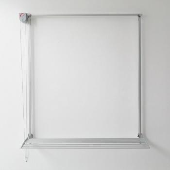 Foxydry Wall - Tendedero de Pared Retráctil Vertical para Interior y Exterior, Manual, 100x52x137 cm