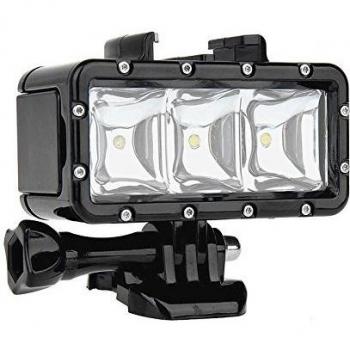 SHOOT impermeable Buceo Luz de alta potencia regulable LED sumergible Luz para GoPro Hero 5/4/3 +/3/2/SJCAM SJ4000/SJ5000/Xiaomi yi con carga 1200 mAh batería recargable integrada